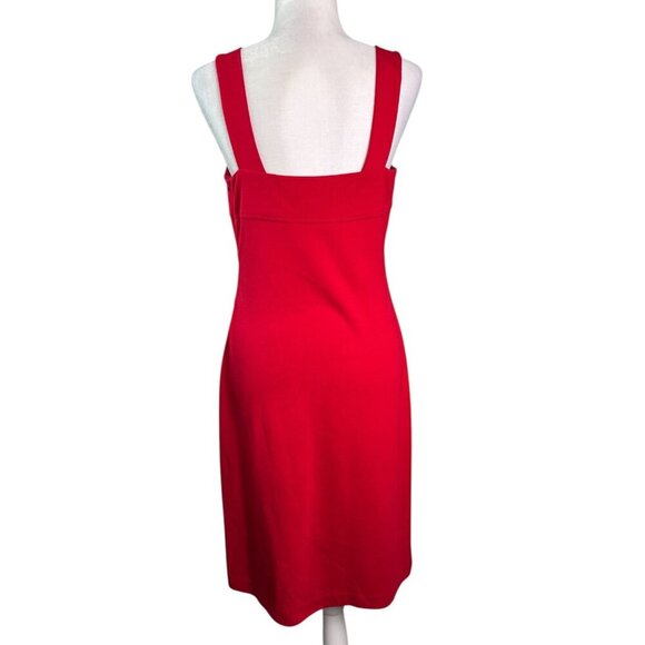 Joseph Ribkoff Red Jersey Knit Bandage Dress Bodycon Cocktail Women's Size 8 - Picture 7 of 8